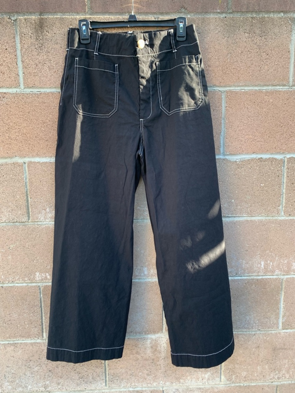 Maeve " The Collette " Viral Wide Leg Pants - Black Hi Rise
